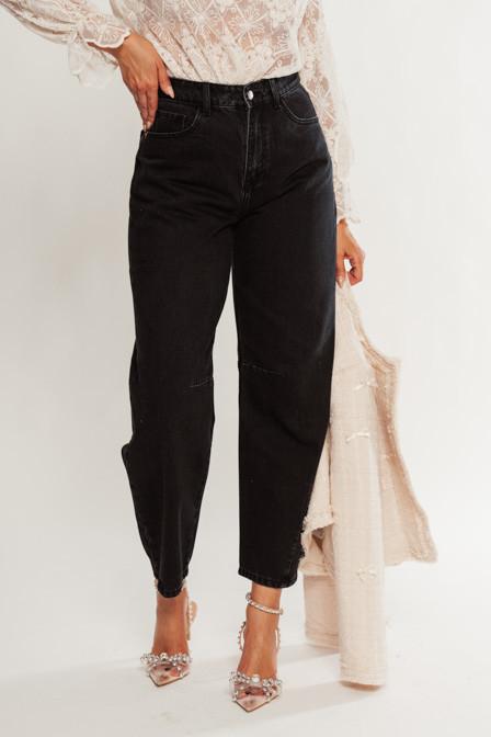 Hlače Jeans Baloon Black