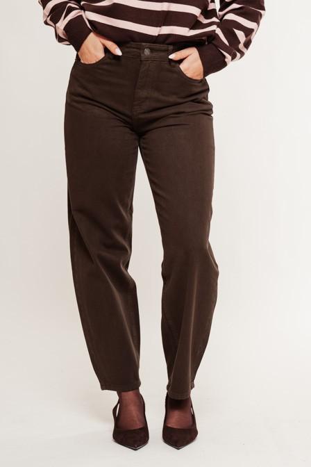 Hlače Barrel Brown