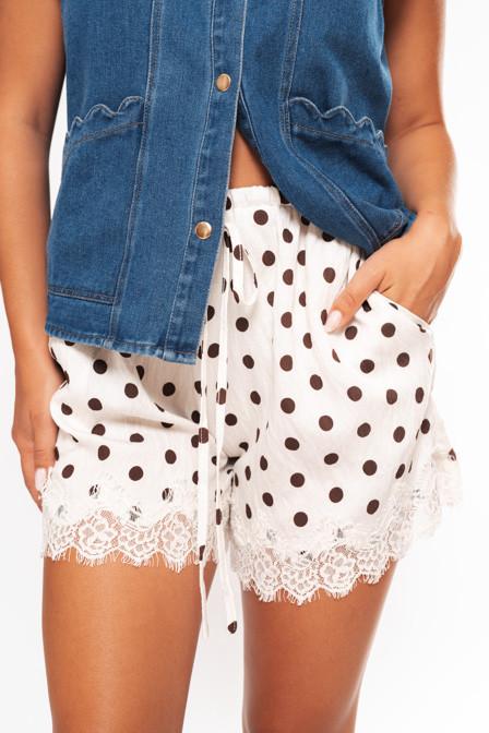 Kratke Hlače Dot Lace