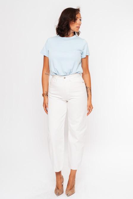 Hlače Jeans Ballon White New