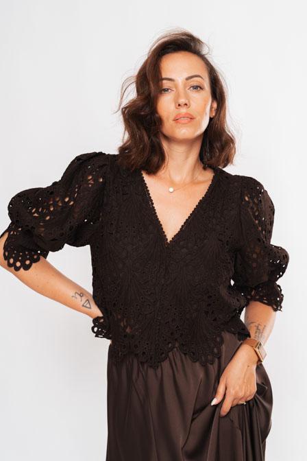 Top Brown Lace