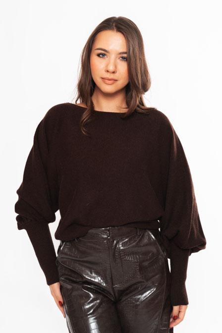 Pletenina Lady – Rjava
