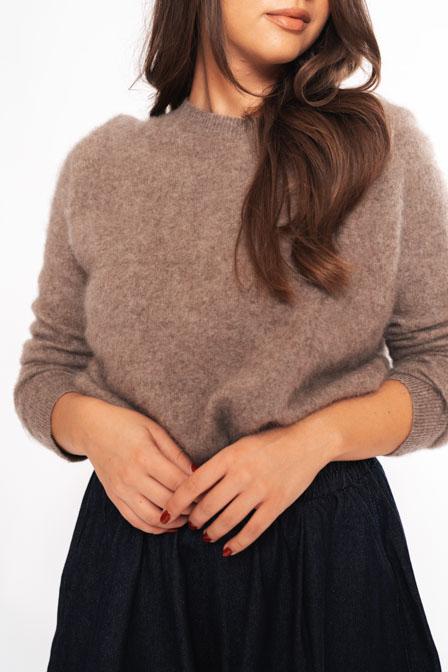 Pletenina Soft Wool – Rjava